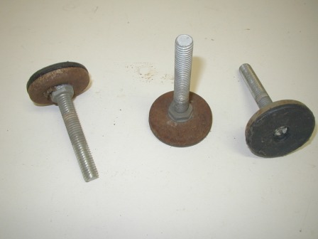 7l16 Thread Leg Levelers (Item #11) (Came Off Of A Lucky and Wild Game) (Rusty) (Several Available) $2.99 each
